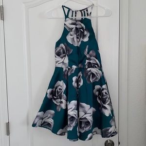 Green Floral Dress